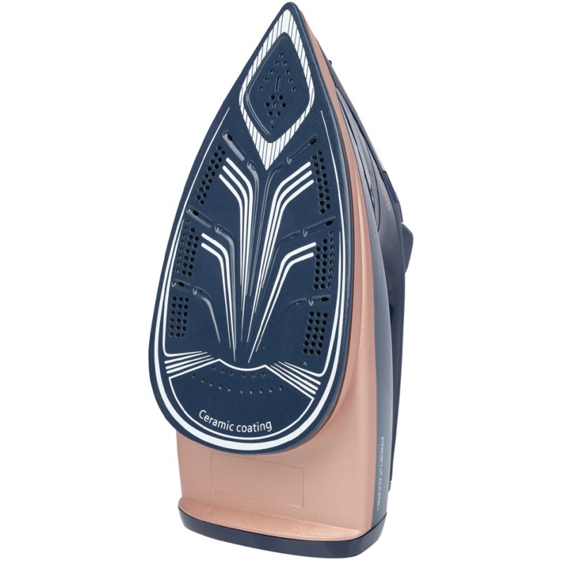 PROFI CARE fer à vapeur PC-DB 3126, semelle céramique, 2600 watts, bleu/rose